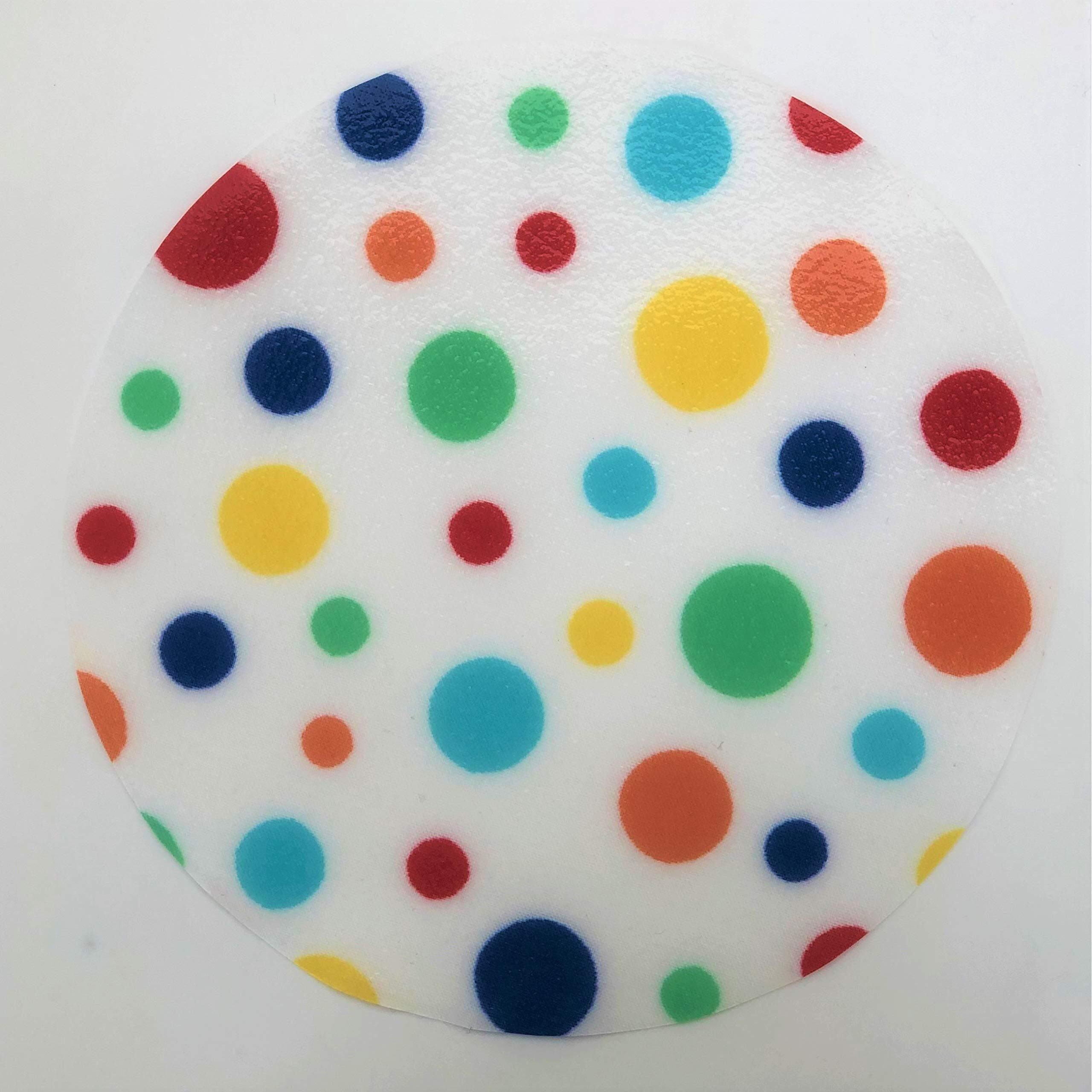 Andreas Silicone Non-Slip 6.25"" Jar Opener  Easy Lid Opener  Made With Silicone Hited Fabric  Dishwasher Safe  Garlic Peeler  White Dots  6.25 Inch