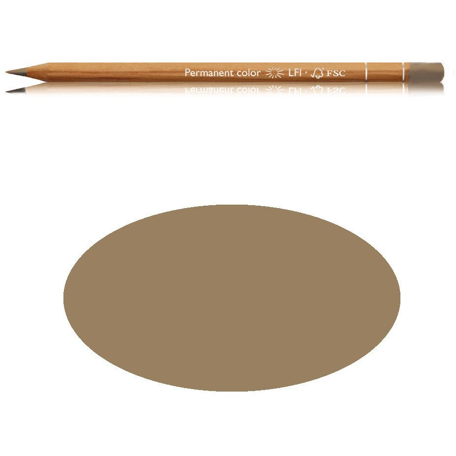 Luminance 6901 Color Pencil 846  Raw Umber 50%