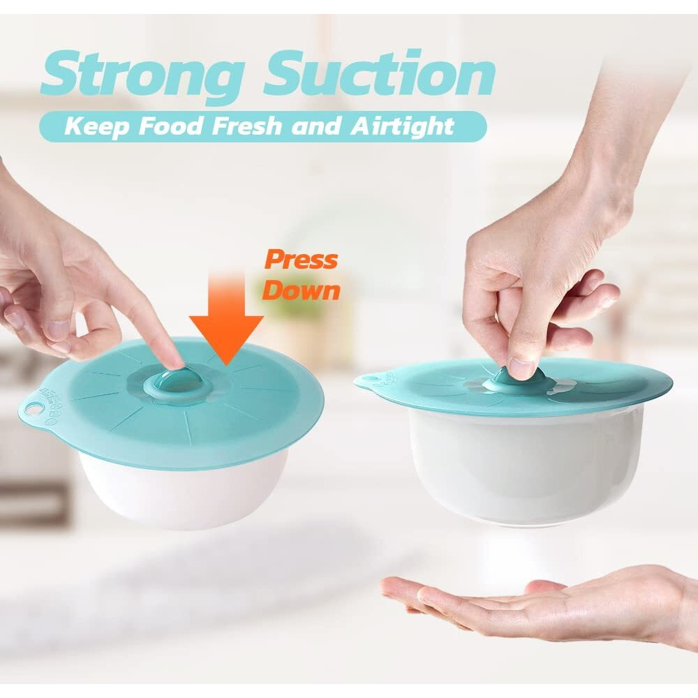 Silicone Lids For Food Storage - Silicone Bowl Covers Bpa Free Silicone Suction Lids Silicone Microwave Cover Silicone Pot Covers For Cups Pots Pans Oven Fridge