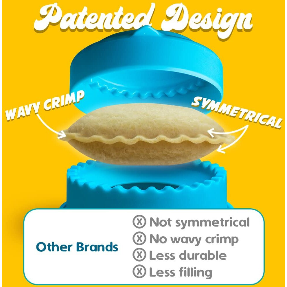 Sandwich Cutter And Sealer - Crustless Sandwich Maker - Cut And Seal - Great For Lunchbox And Bento Box - Boys And Girls Kids Lunch - Sandwich Cutters For Kid (Square)