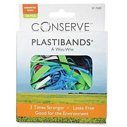 Baumgartens Plastibands  Assorted Colors/Sizes  Box Of 100