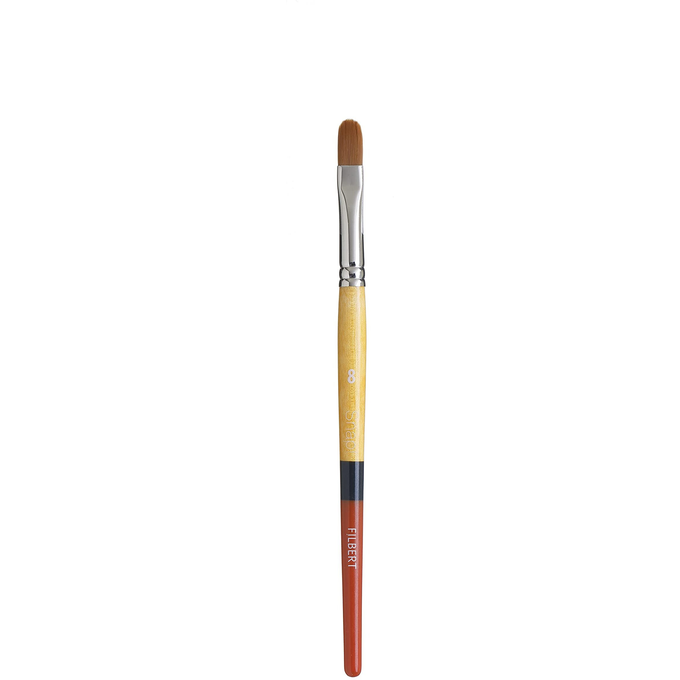 Princeton Snap 9650Fb-8 Taklon Filbert 8 Snap Brush  Size 8  Gold