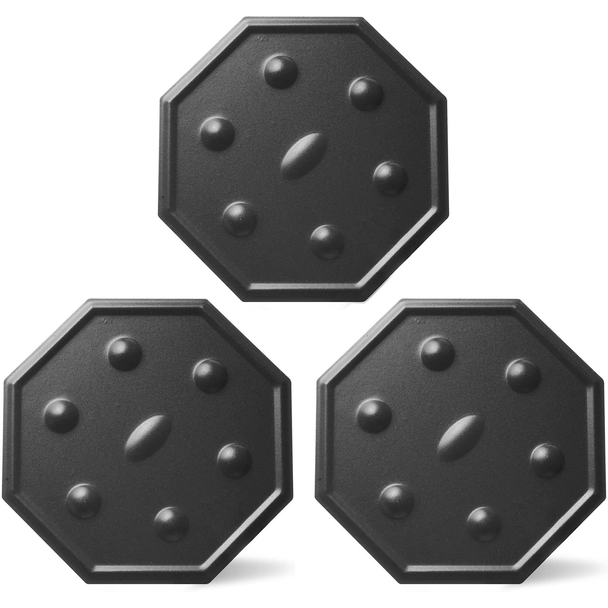 Simmermat Heat Diffuser - Flame Diffuser Stove Cover Ring - Fire Diffuser For Any Type Of Electric Or Gas Stove - Dishwasher Safe Stove Top Cover - Steel Plates For Simmering And Slow Cooking - 3 Pack