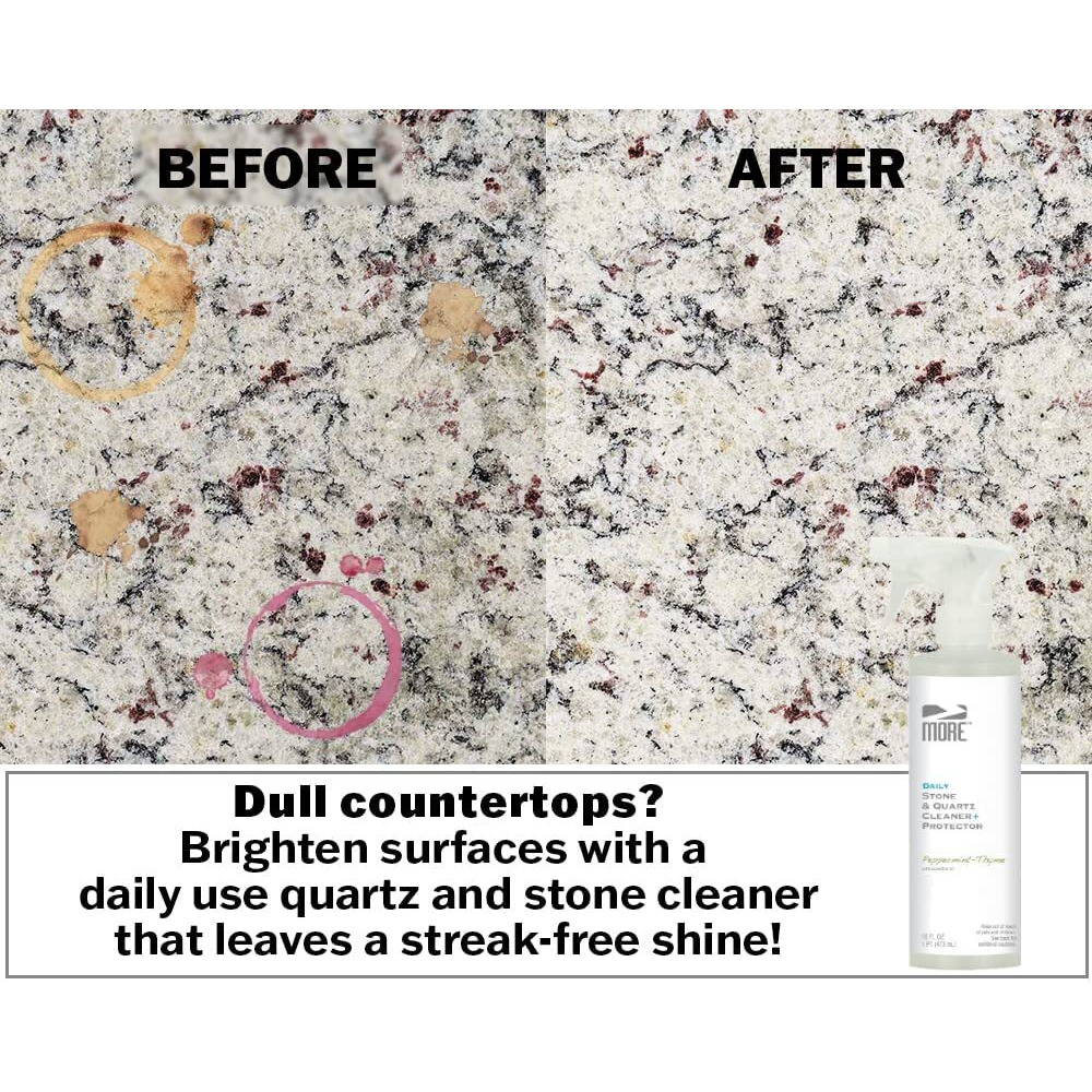 More Stone & Quartz All Purpose Cleaner + Protector Refill (Advanced Formula) For Natural Stone And Tile Surfaces  Household Cleaning [Gallon / 128Oz]
