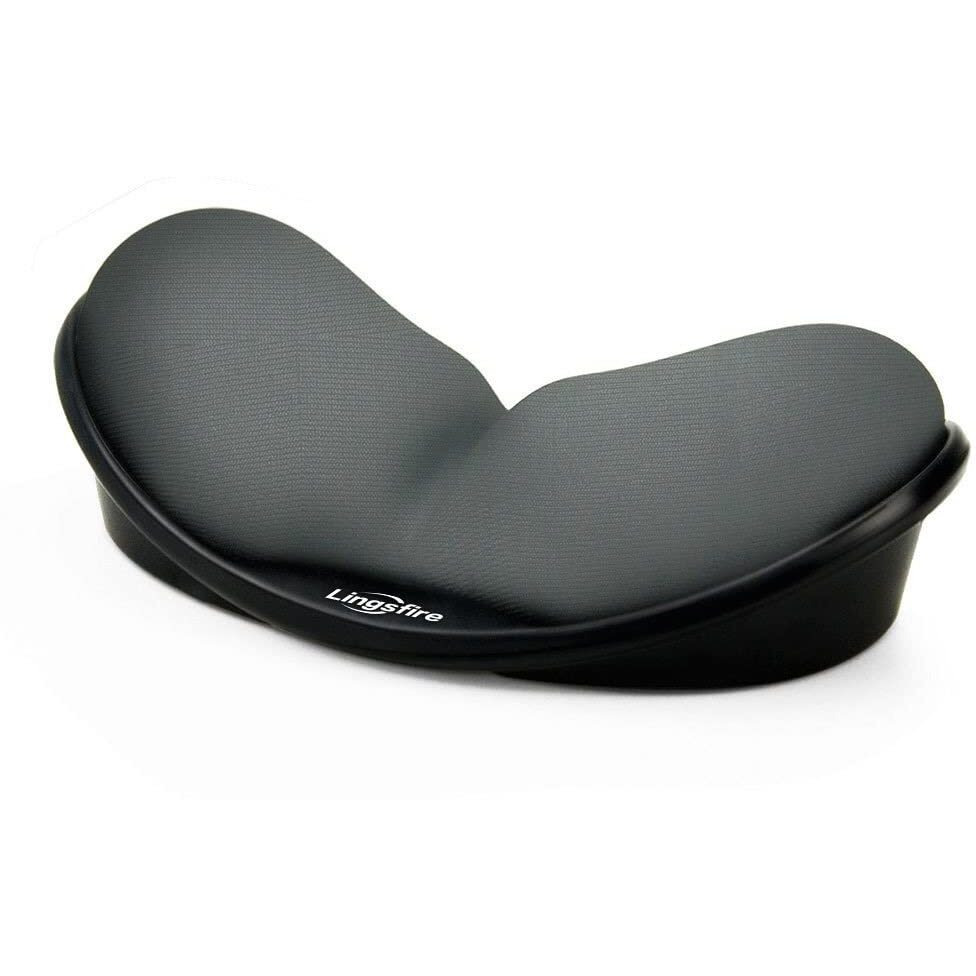 Lingsfire Memory Foam Mouse Wrist Rest Keyboard Wrist Rest Pad Anti-Skid Mousepad Support Wrist Rest Mat For Office Computer Laptop Mac- Durable Comfortable Lightweight Easy Typing Pain Relief (Black)