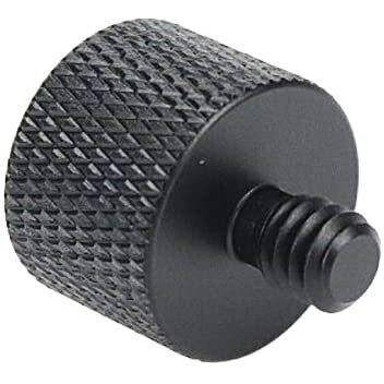 Dahszhi Mic Screw Adapter  Aluminum Alloy Thread Adapter 5/8-11 Female To 1/4-20 Male For Mic Stand  Camera Monitor  Tripod  Microphone Holder 4 Pack
