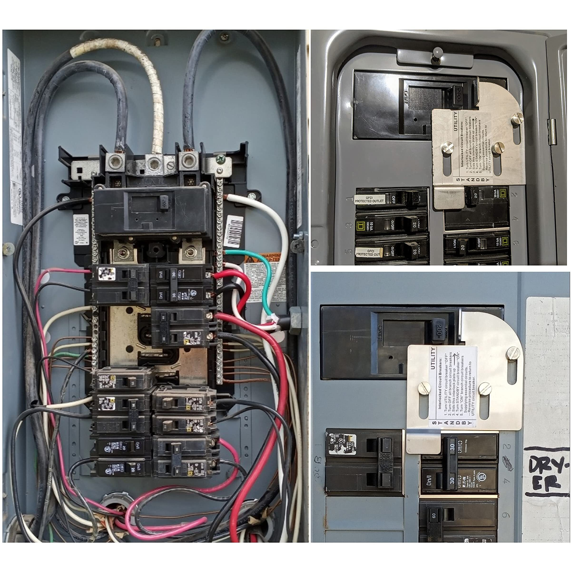 Homeline Generator Interlock Kit For 150A-225A Load Centers