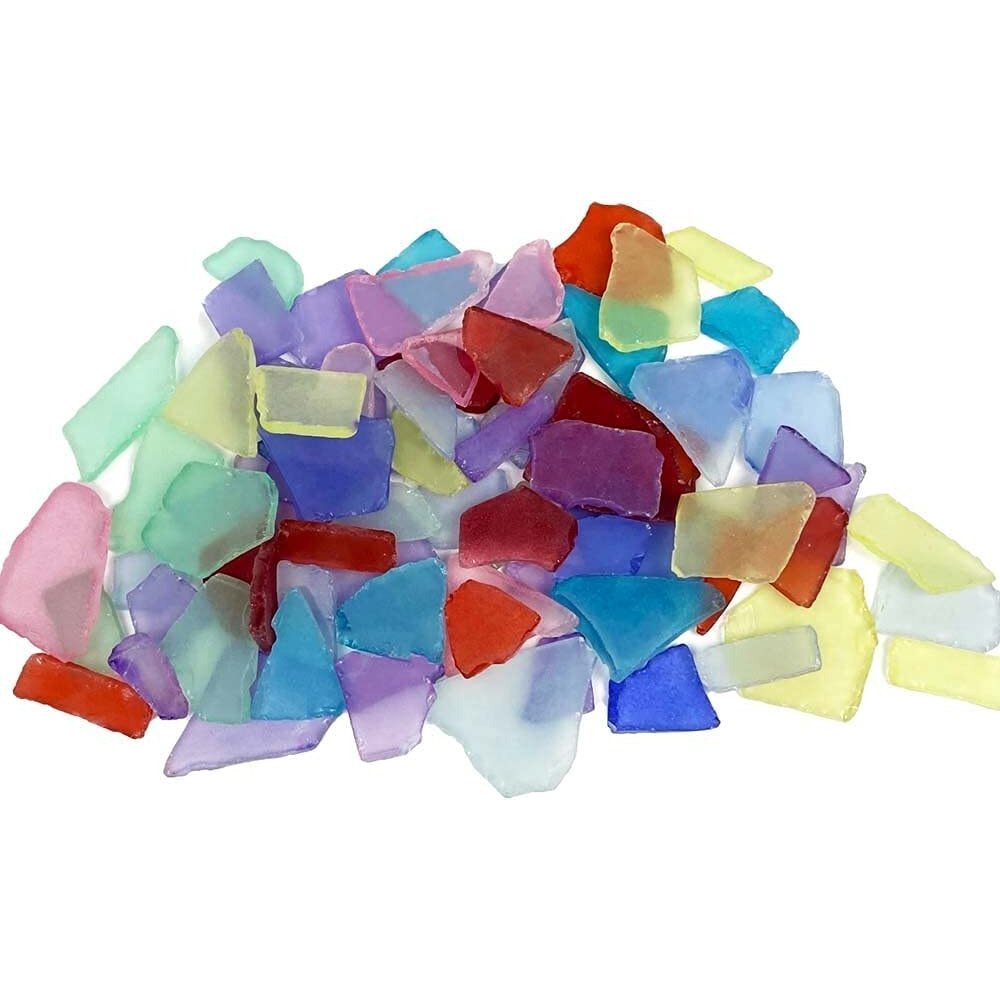 Sea Glass -11Oz Assorted Mix Tumbled Sea Glass Decor - Bulk Sea Glass - Sea Glass For Crafts - Glass Pieces For Crafts - Beach Glass For Crafts - Sea Glass Art - Sea Glass Vase