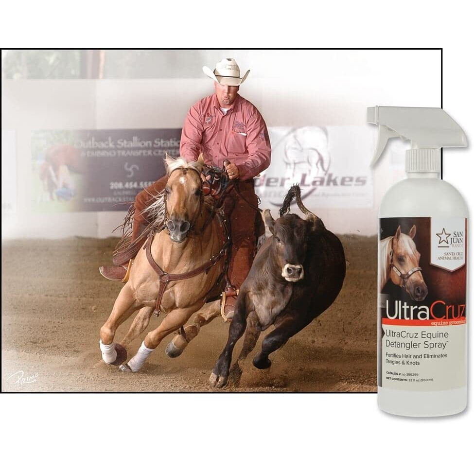 Ultracruz Equine Detangler Spray For Horses  32 Oz
