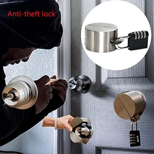 Door Handle Lock  Door Knob Lock Out Device Cover To Disable The Doorknob/Faucet/Valve  Prevents Turning Of Door Knob And Access To Keyhole  Prevents Operating The Knob (Password Hanging Lock)