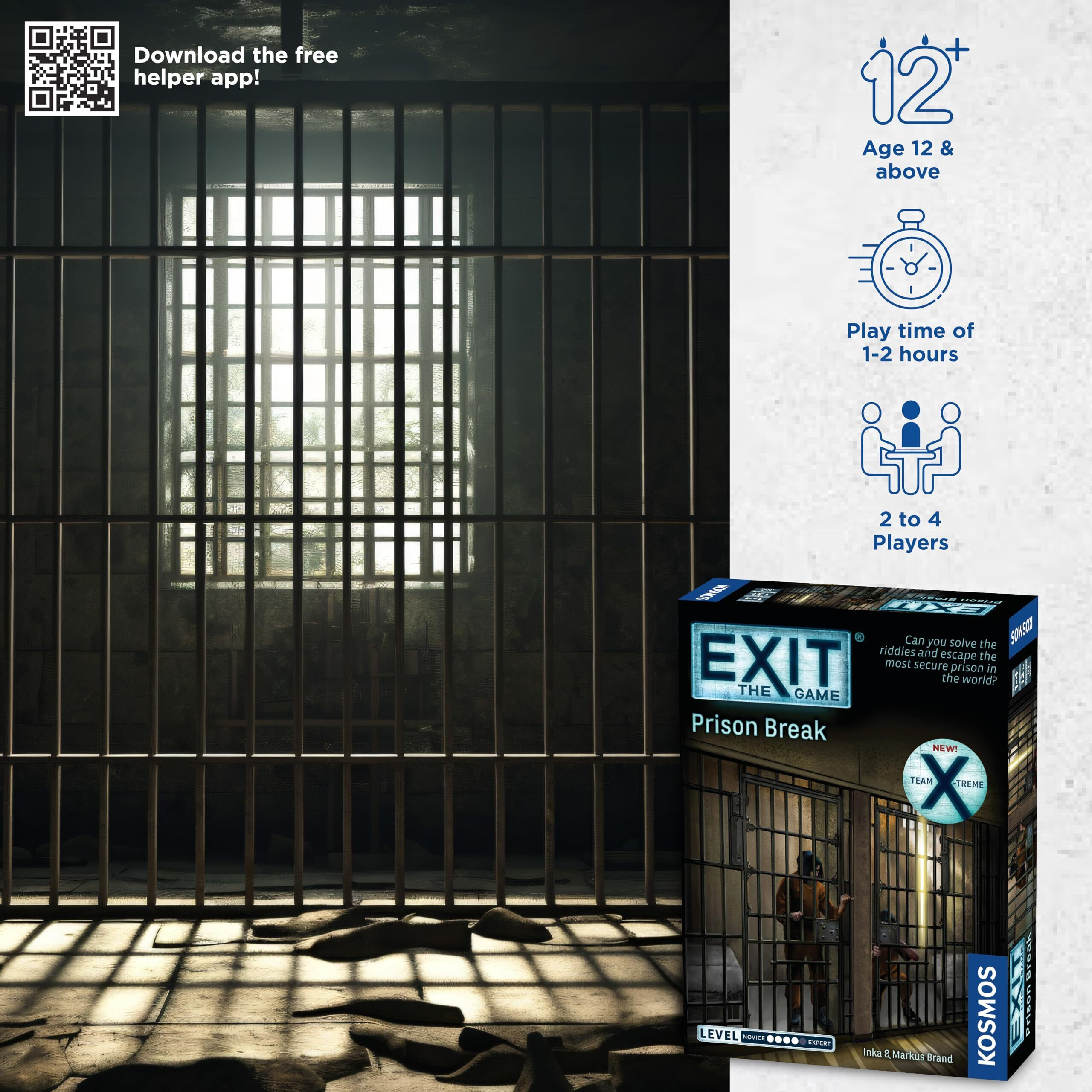 Exit The Game - Prison Break | Escape Room | Co-Op Games | 1+ Players | Brainteasers | Ages 12+