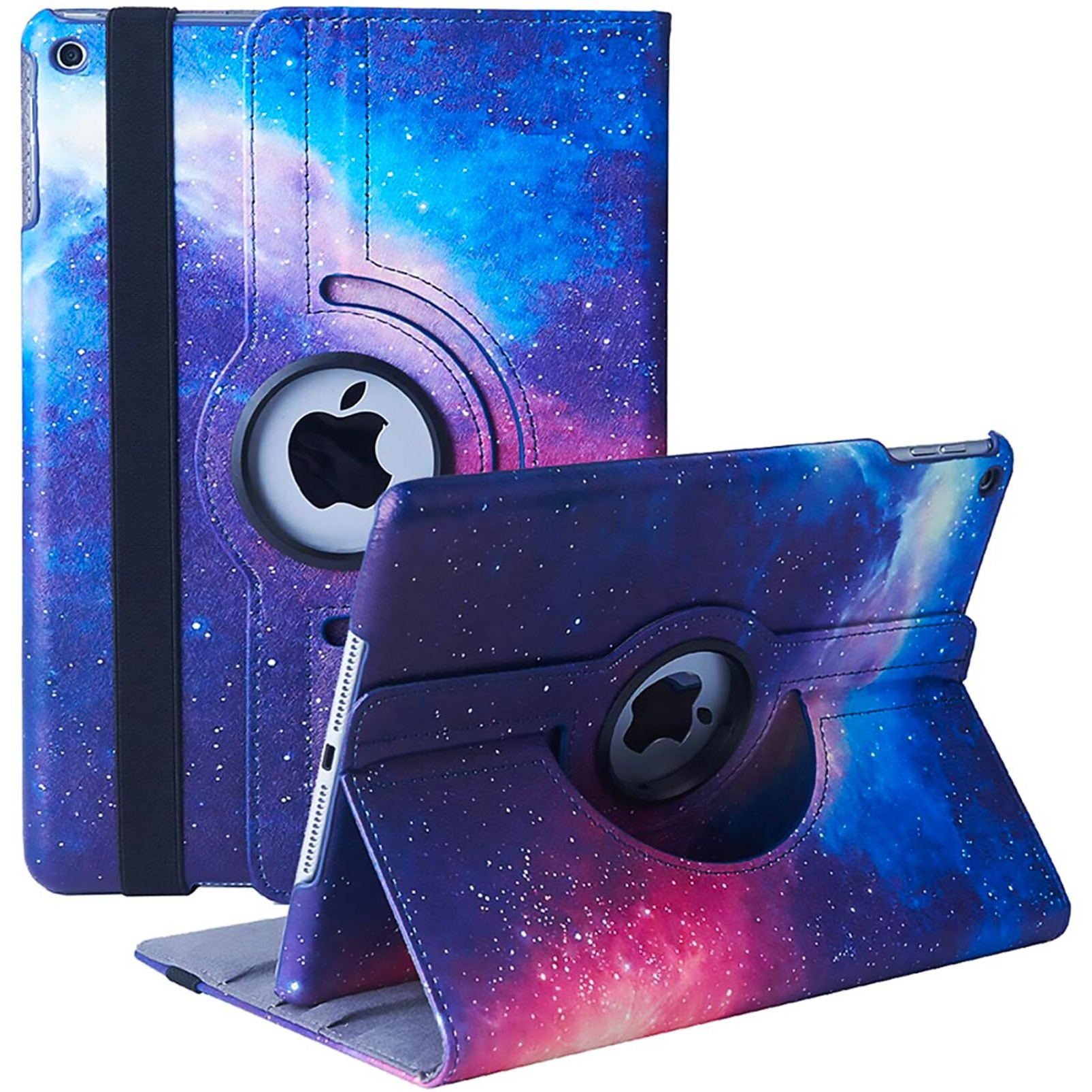 Hsxfl Rotating Case For Ipad 9Th/8Th/7Th Generation - 360 Degree Protective Ipad Covers 10.2 Inch With Auto Sleep/Wake Function  Galaxy