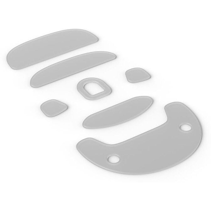 Endgame Gear Op1 Replacement Mouse Skate Set  7 Pieces  Includes Large And Small Skates  Sensor Skate Included  100% Ptfe  Milky White