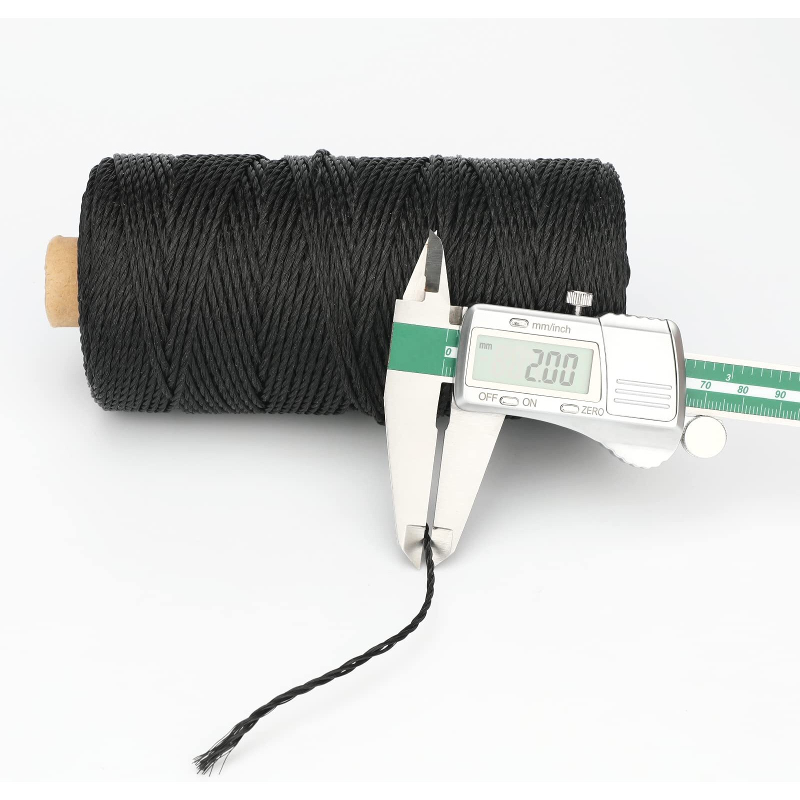 Jijacraft 426 Feet Black Nylon Twine 36 Mason Nylon String Line  100% Nylon Brick Line String  Durable Twisted Construction String Building Line For Masonry  Climbing Plants  Gardening  Crafting