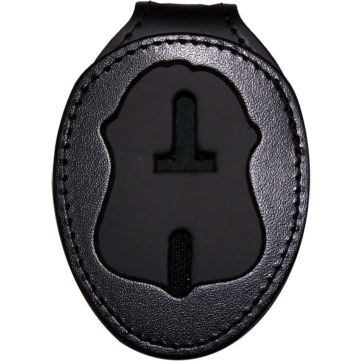 Perfect Fit Fbi Belt Clip Badge Holder With Pocket And Chain (Cutout Pf39)