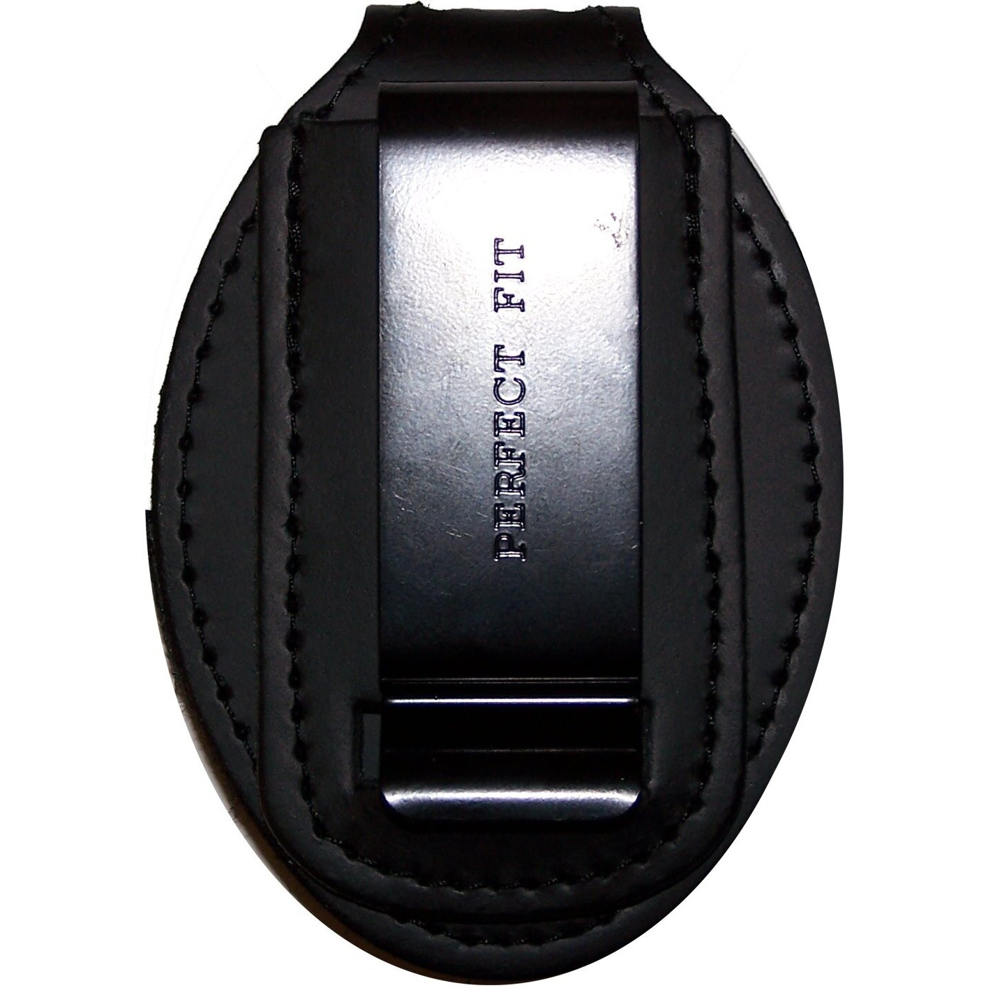 Perfect Fit Fbi Belt Clip Badge Holder With Pocket And Chain (Cutout Pf39)