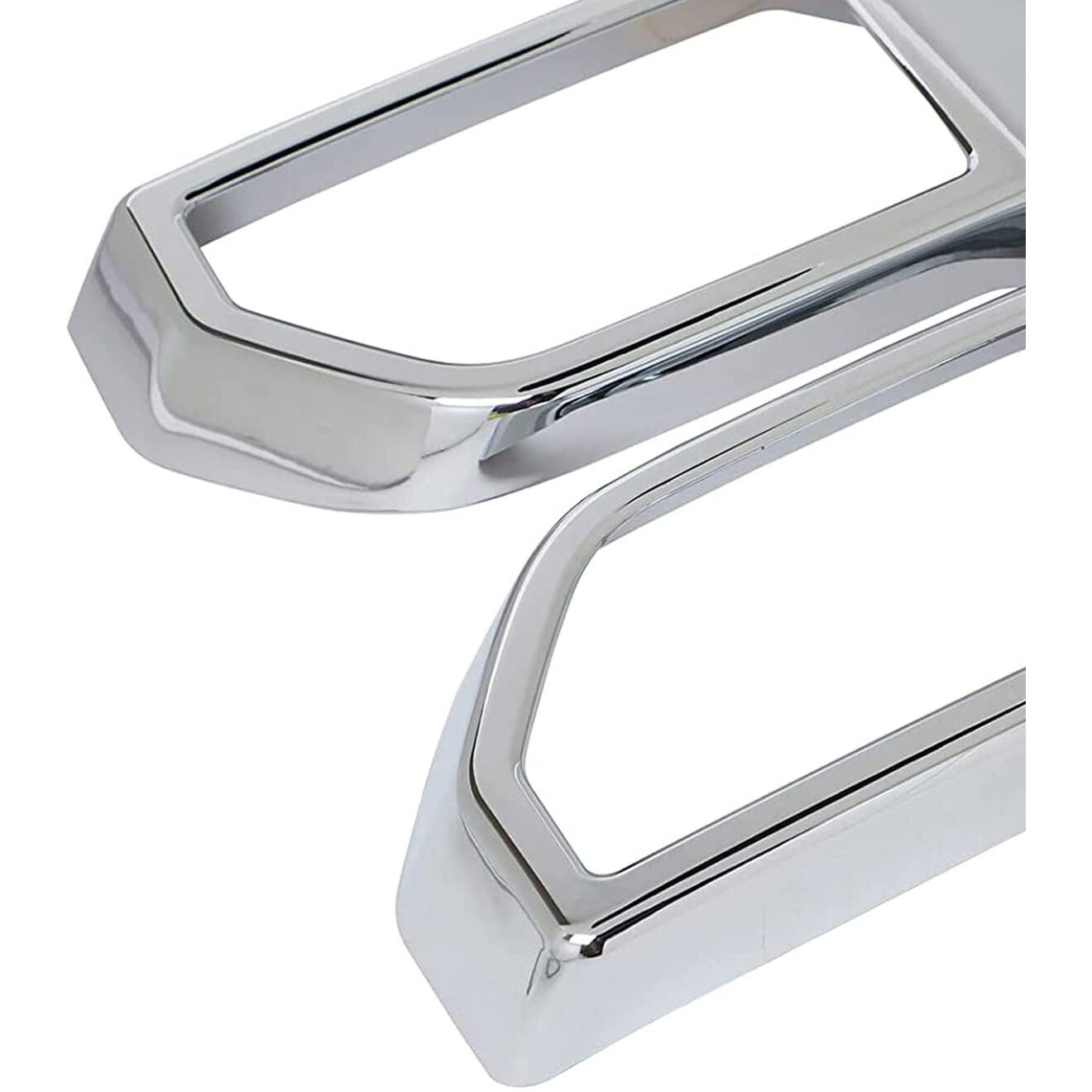 Keptrim For F150 Chrome Central Console Air Conditioner Panel Trim For 2015 2016 2017 2018 2019 2020 Ford F150  5Pcs