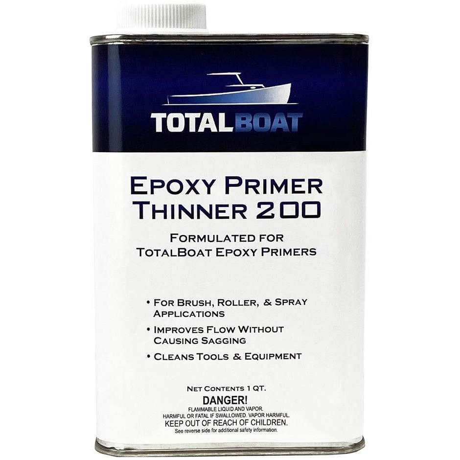 Totalboat Epoxy Primer Thinner 200 Marine Solvent (Quart)  Clear  32 Fl Oz (Pack Of 1)