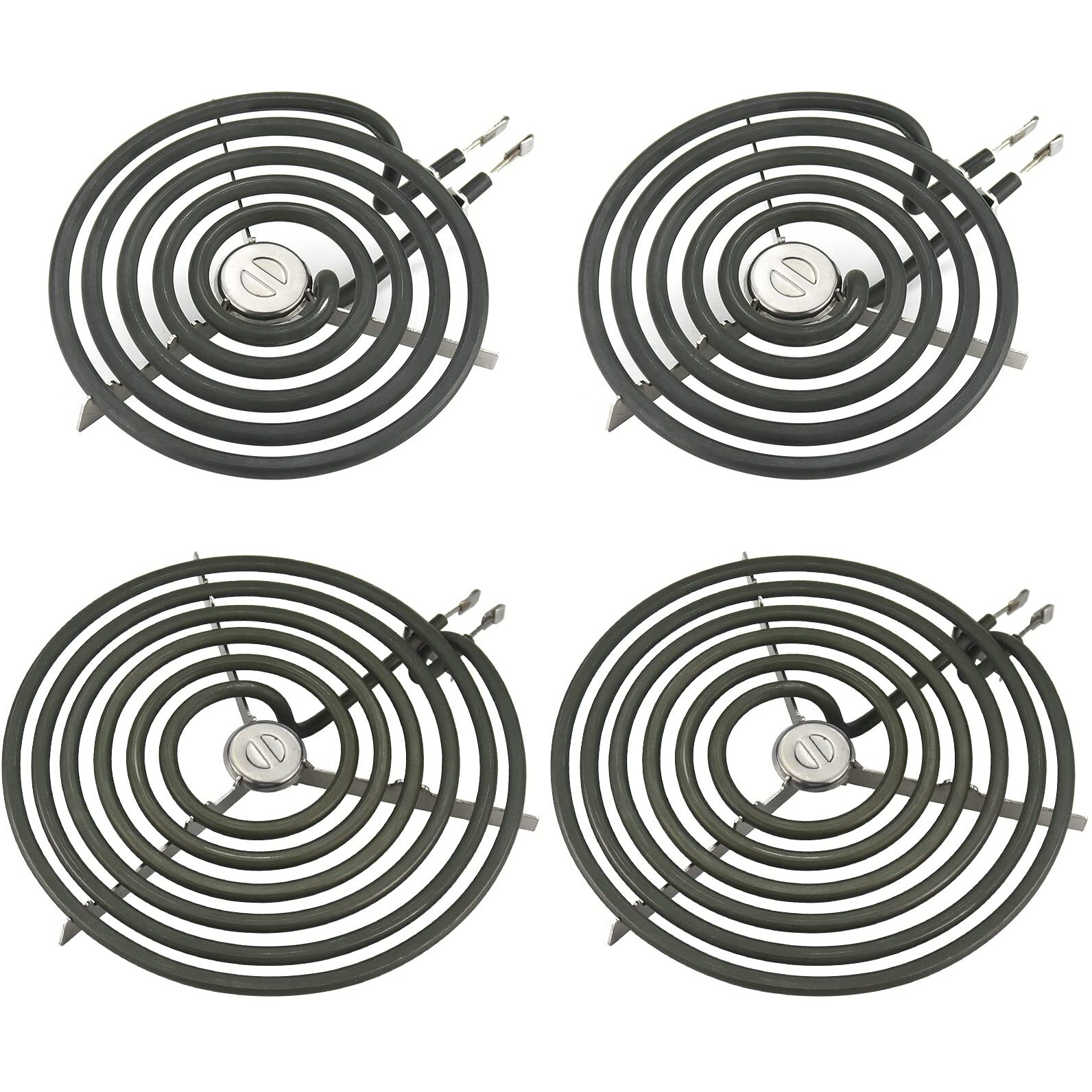 Wb30M1 Wb30M2 Electric Stove Burner Replacement By Blutoget - Ge Electric Range Burner Element - Fit For Ge Hotpoint Ken-More Electric Range Stove - 2 6"" Ers30M1 & 2 8"" Ers30M2 Surface Element Kit