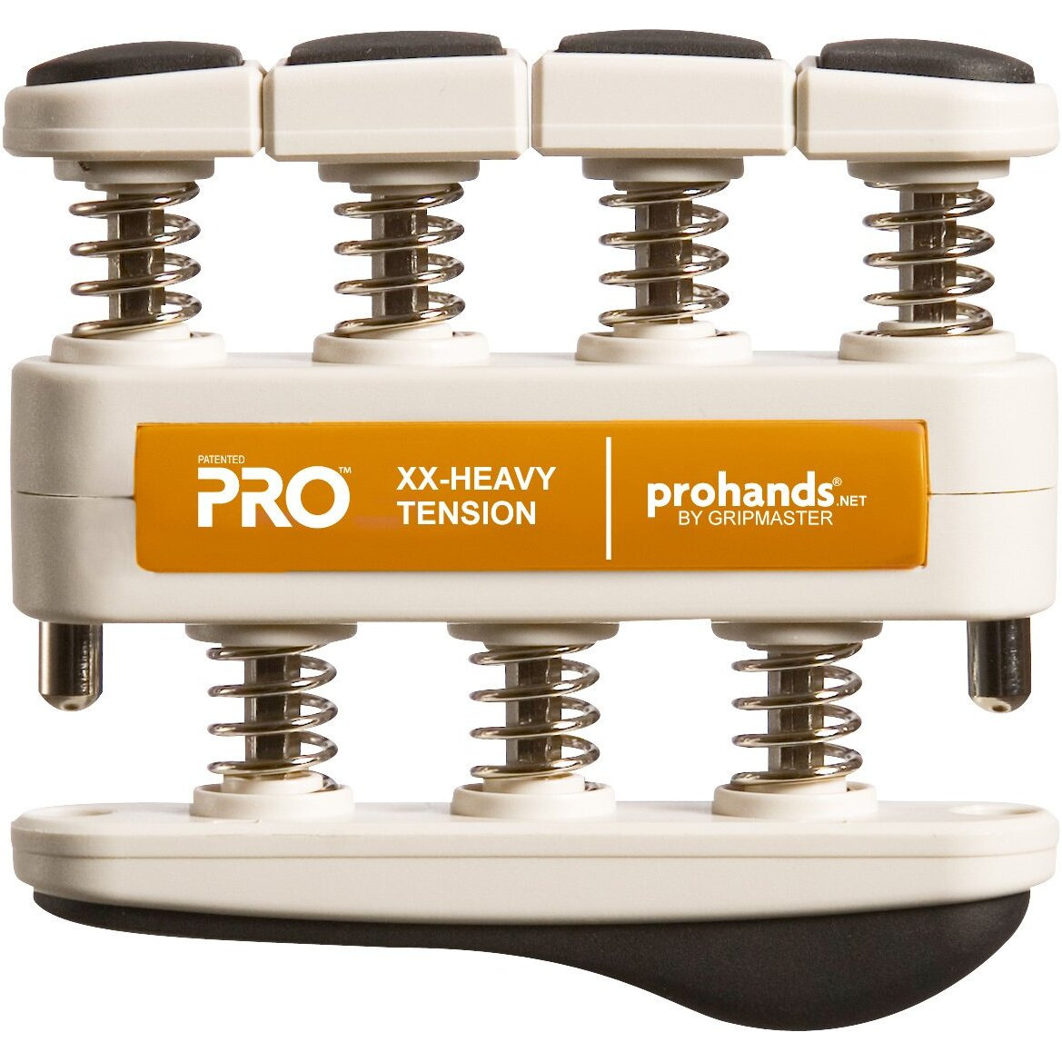 Prohands Pro Hand Exerciser  Finger Exerciser (Hand Grip Strengthener)  Spring-Loaded  Finger-Piston System  Isolate And Exercise Each Finger  (13 Lb Xx-Heavy Tension  Orange-Pro)