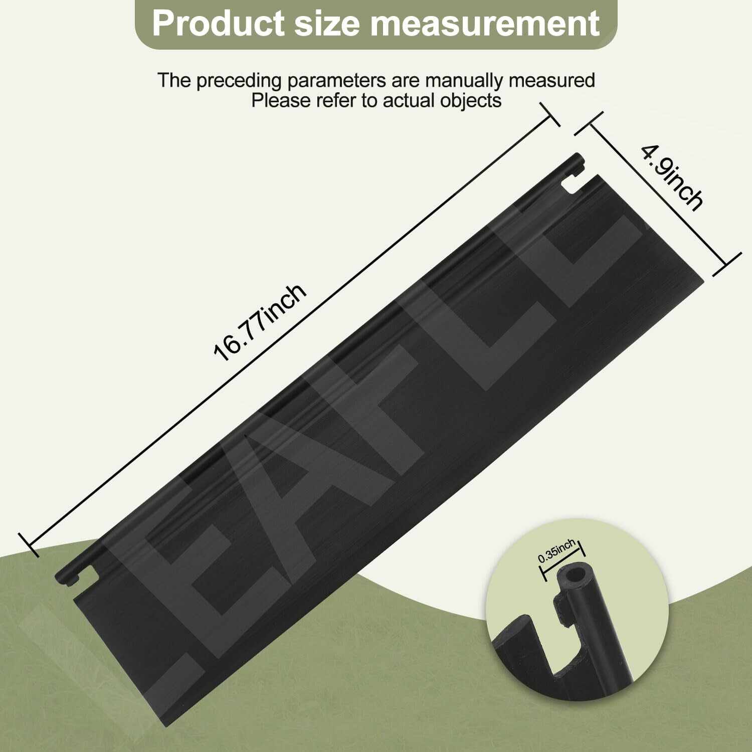 Leaflex 127-0724 Trailing Flap Shield Compatible With Toro 21"" Recycler Lawn Mower 10730  10732  10734  17730  17732  17734  17736  10738