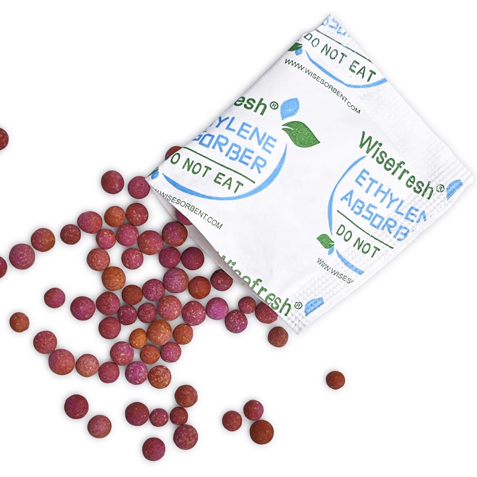 Wisefresh 5 Gram Ethylene Gas Absorber Packet  Vegetable & Fruit Fresh Produce Protector  Food Freshness Extender  Fresh Fruit Preserver  Vegetable Saver (5 Gram  30Pcs+2 Canisters)
