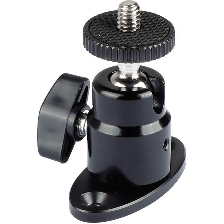 Camvate 1/4""-20 Mini Ball Head With Ceiling Mount For Cctv & Video Wall Monitors Mount - 1991