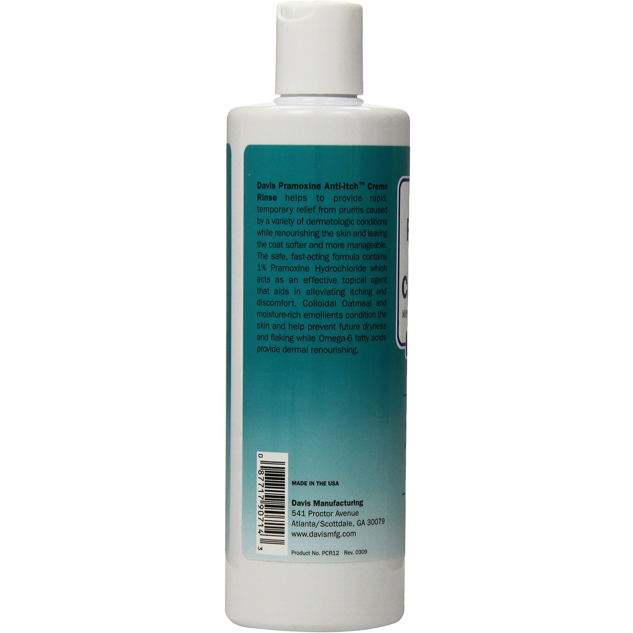 Davis Pramoxine Anti Itch Dog And Cat Creme Rinse  12-Ounce  Tan (Dm158 12)