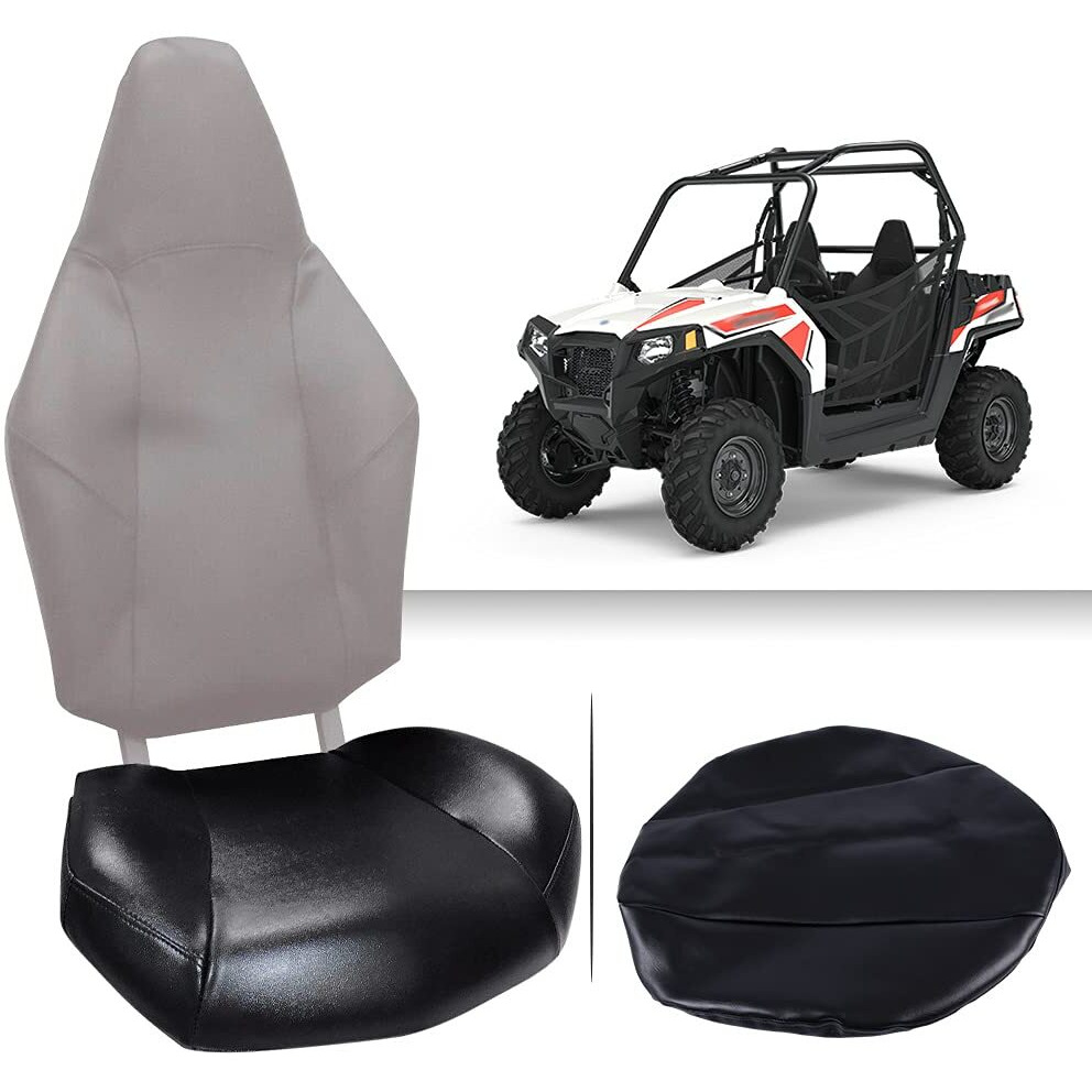 Pit66 Seat Cover Leather Standard  Compatible With 2008+ Polaris Rzr 570 800 900 Black