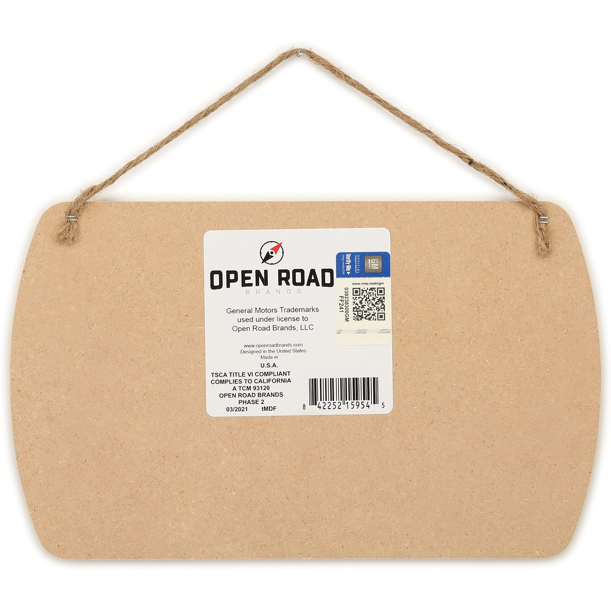 Open Road Brands Chevrolet Hanging Sign - Home Is Where My Dog And My Truck Are - Chevy Wood Wall Decor For Man Cave Or Garage