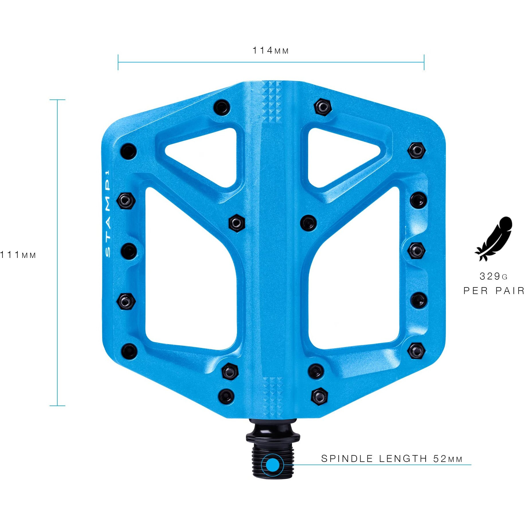Crankbrothers Stamp 1 Large Blue