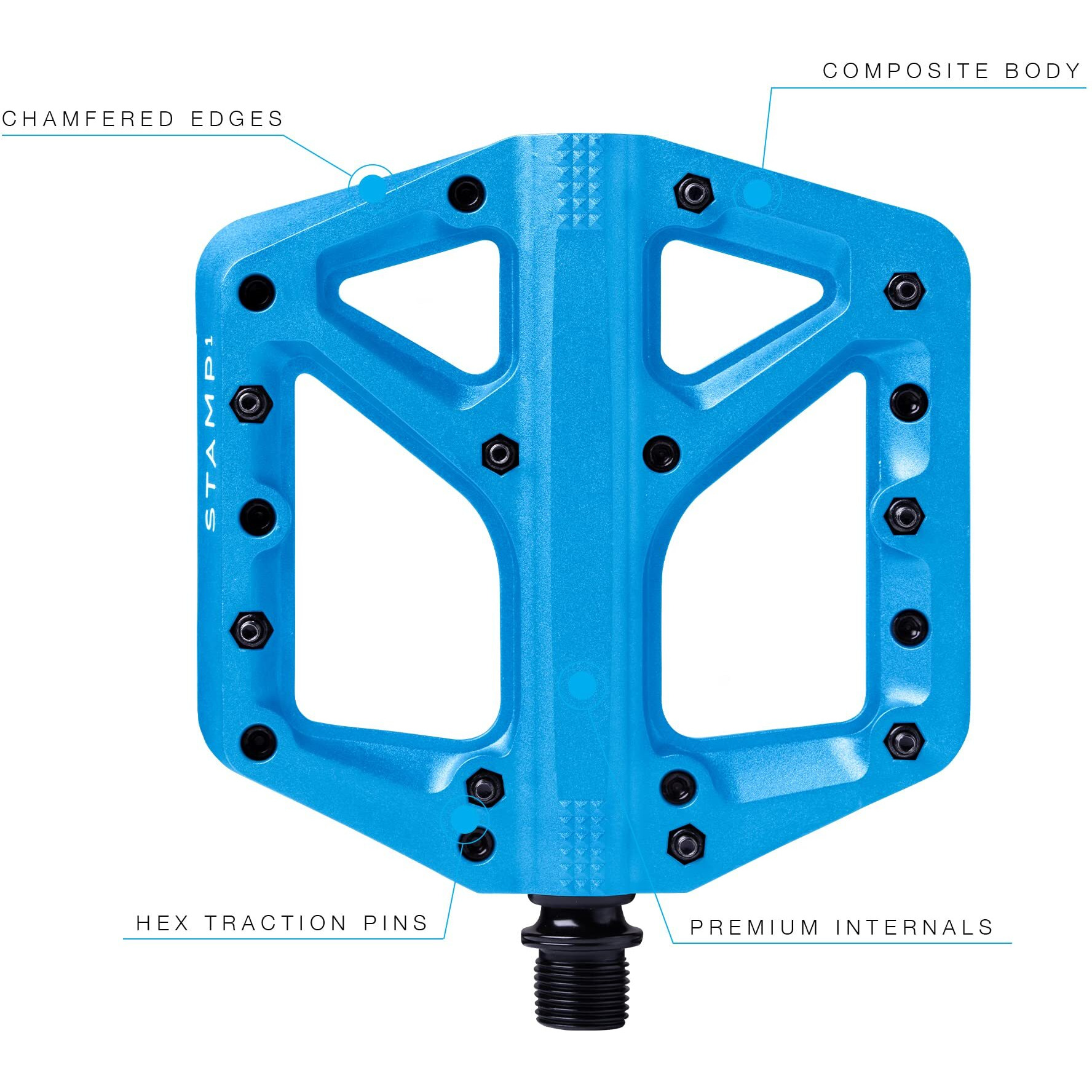 Crankbrothers Stamp 1 Large Blue