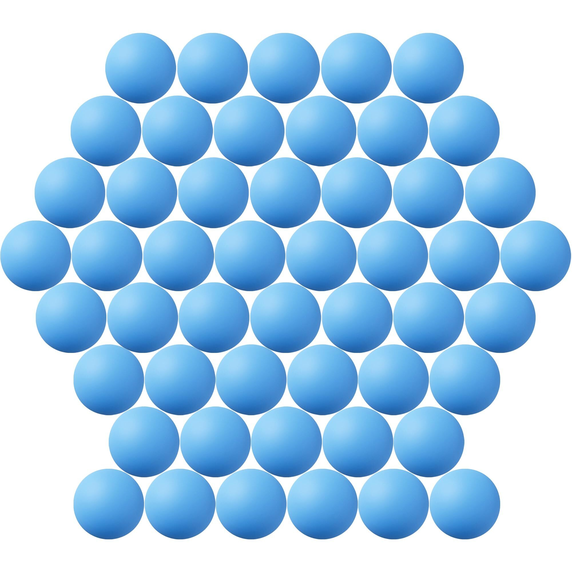 Jedulin 40Mm Ping Pong Balls  50 Pack Assorted Colored Tennis Balls Multi Color Plastic Balls Fun Beer Ping Pong Balls Bulk For Beer Pong Balls  Arts And Craft  Party Decoration  Cat Balls (Blue)