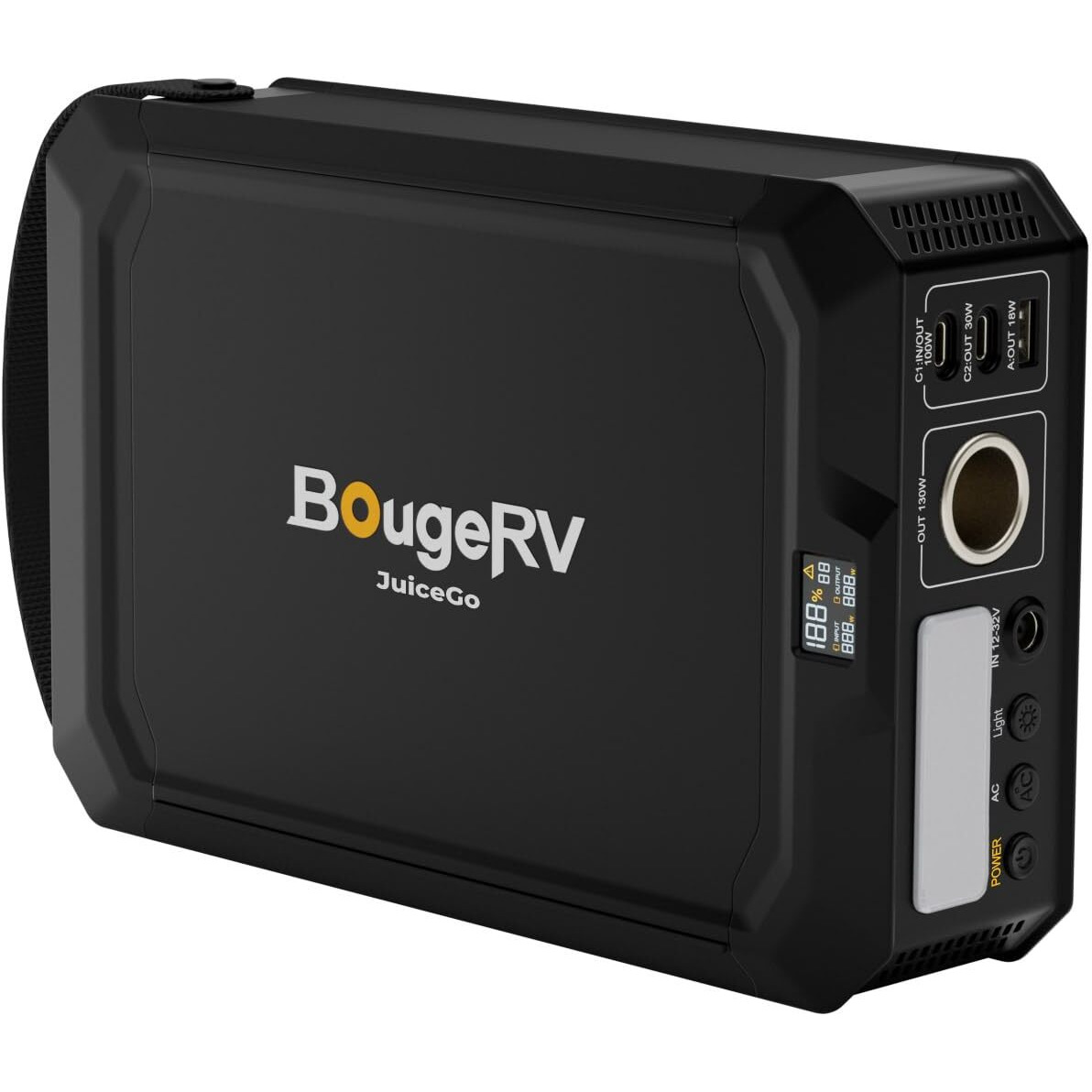 Bougerv 240Wh Portable Power Station  Solar Generator With Ac Outlet  Juicego Lifepo4 Generators For Emergency Power Supply  Camping  Travel  Home Backup  And Rv