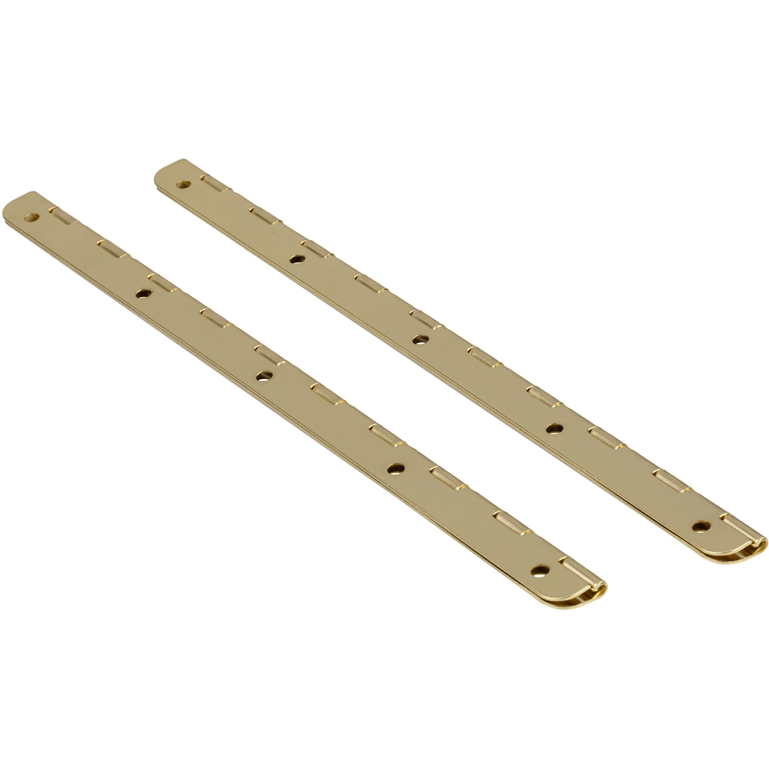 Long Brass Plated Piano Hinges | 7-1/2"" Long | 90 Degree Stop | Pack Of 2 | Humidor  Box  Case Hinges | Dl-C1361-19010Bps (1)