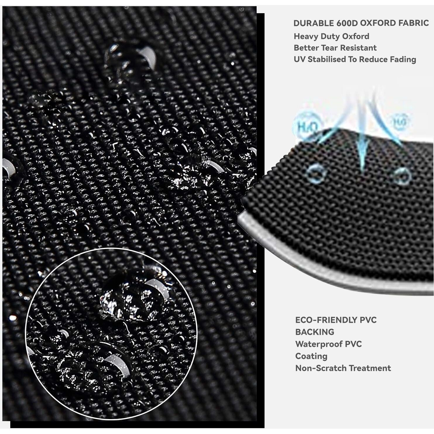 Wnanan Outdoor Pizza Oven Table Cover - Heavy Duty Waterproof Cover For Ooni Large Table Black