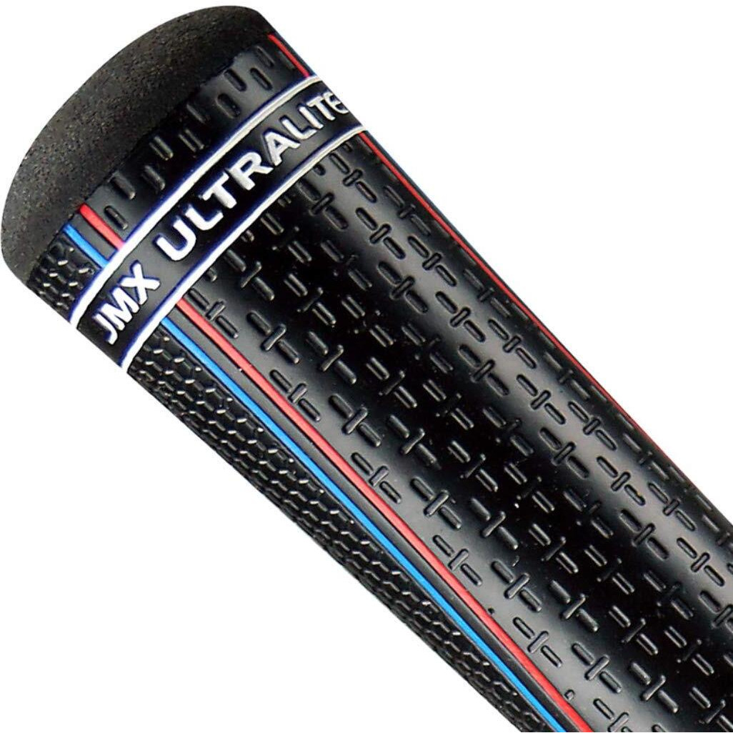 Jumbomax Golf Grips Jmx Ultralite Tapered Golf Club Grips  Oversize Golf Grips 25% Lighter Than Standard  Black / Red  White  Blue  Standard Jumbo (+1/8) - (Set Of 13)