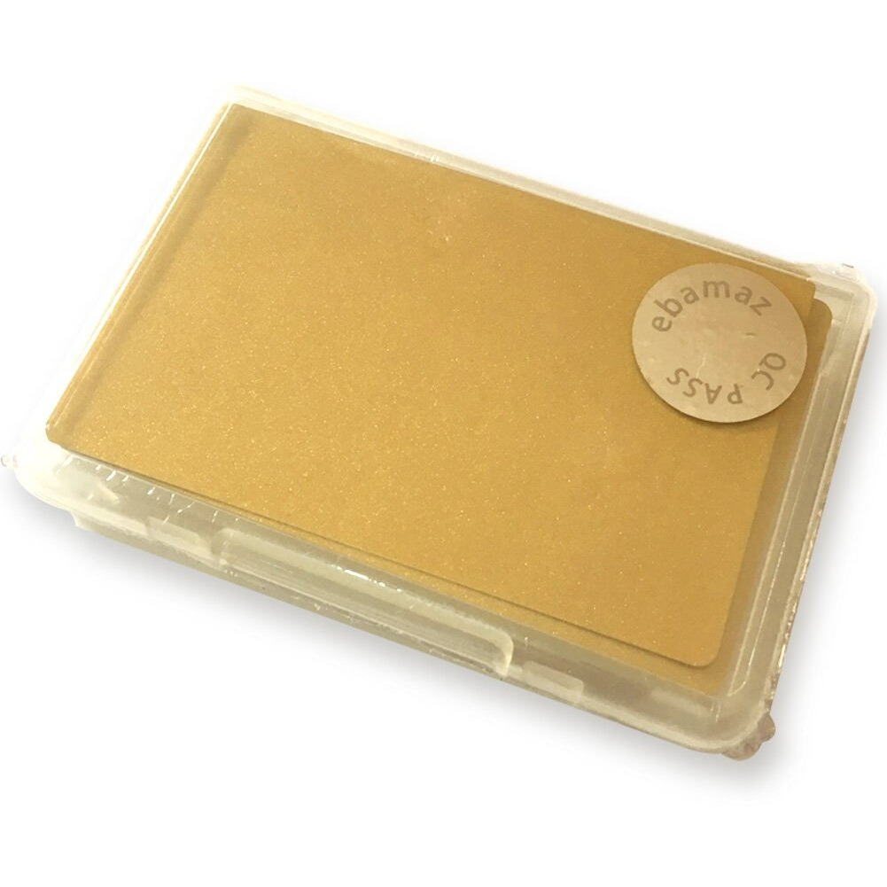 Ebamaz Sublimation Print Metal Business Cards Tablet Thick 86X54Mm Pack Of 10Pcs (Aluminum 0.45Mm Thickness  Pearled Golden  Blank)