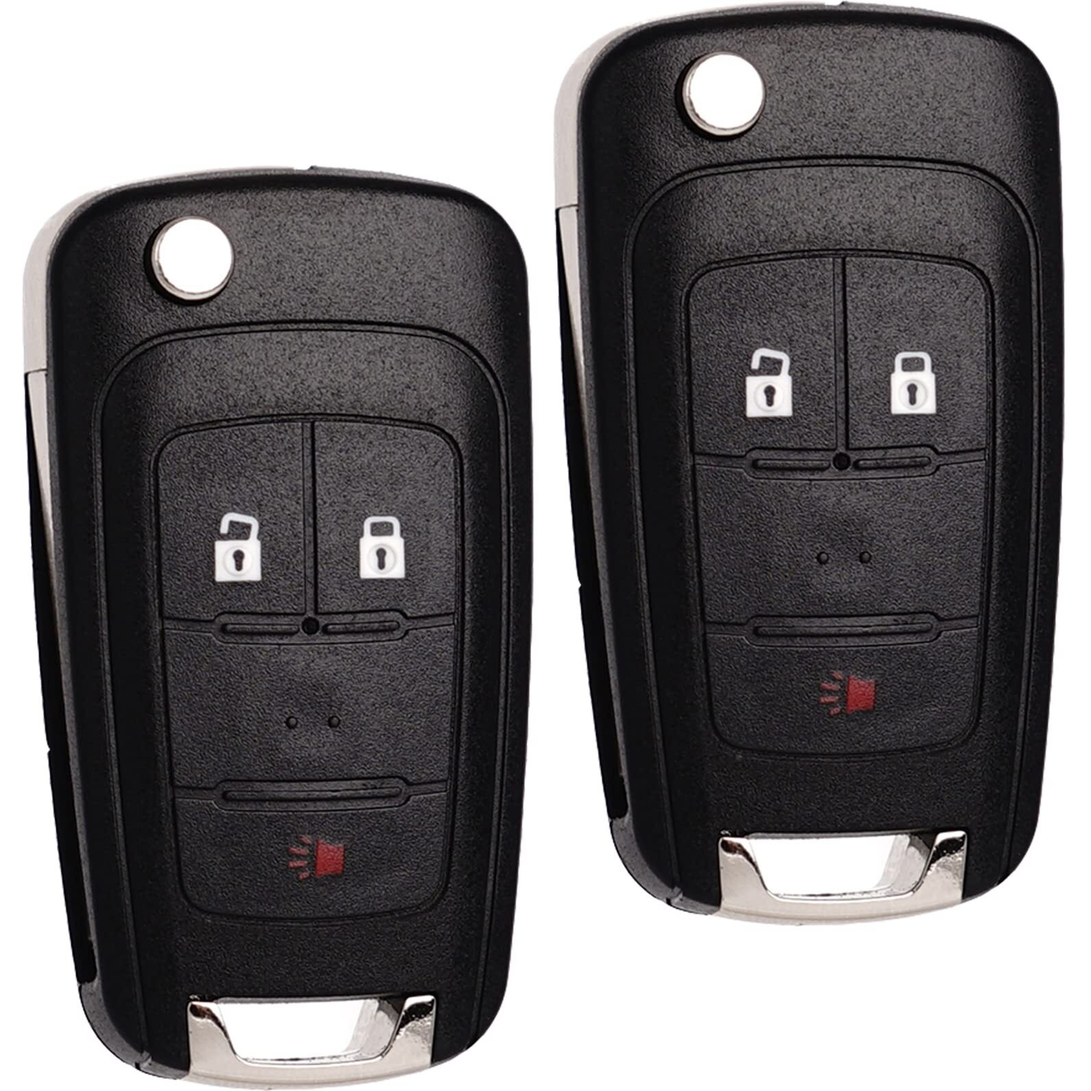 Remote Key Fob Replacement Fits For Gmc Terrain 2010-2020 2021 Chevy Equinox 2010-2019 Sonic 2012-2017 Spark 2016-2017 Trax 2015-2018 Buick Encore 2014-2018 Keyless Entry Remote Oht01060512 3-Btn