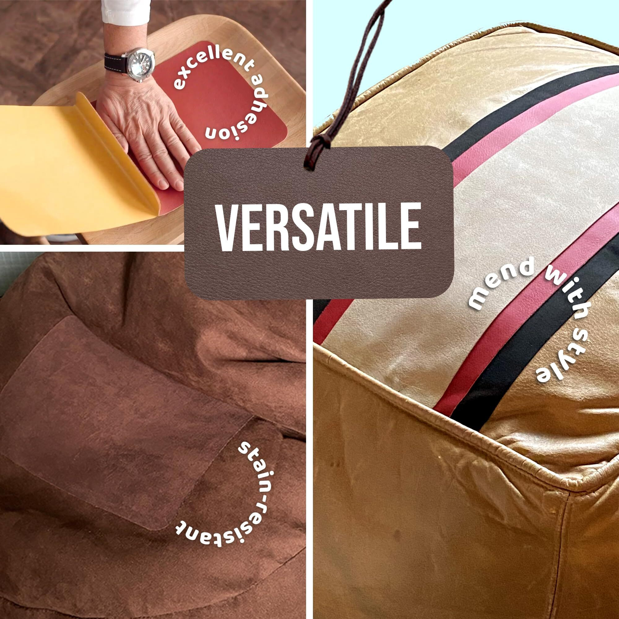 Mastaplasta Instant Upholstery Quality Self-Adhesive Repair Patch. Xl Size - Black Suede - 11In X 8In / 28Cmx20M. Easily Fix Couches  Car Seats  Bags & Other Suede  Leather And Velvet Items