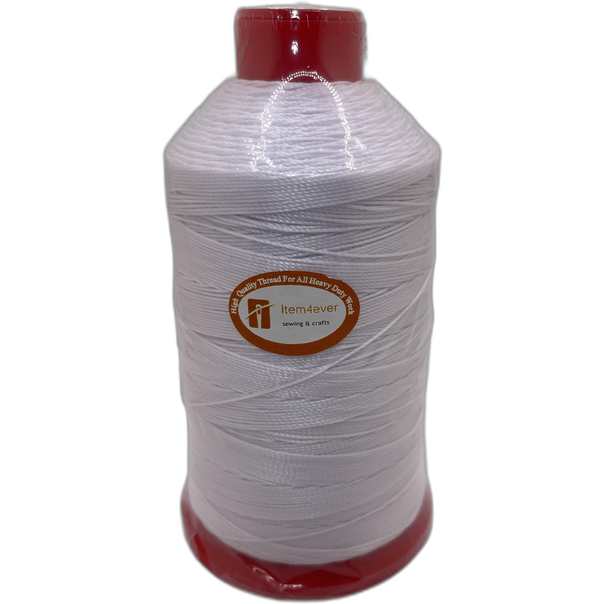 Uv Resistant Bonded Polyester Sewing Thread For Upholstery  Outdoor  Marine 4 Oz (Tex 70  White)