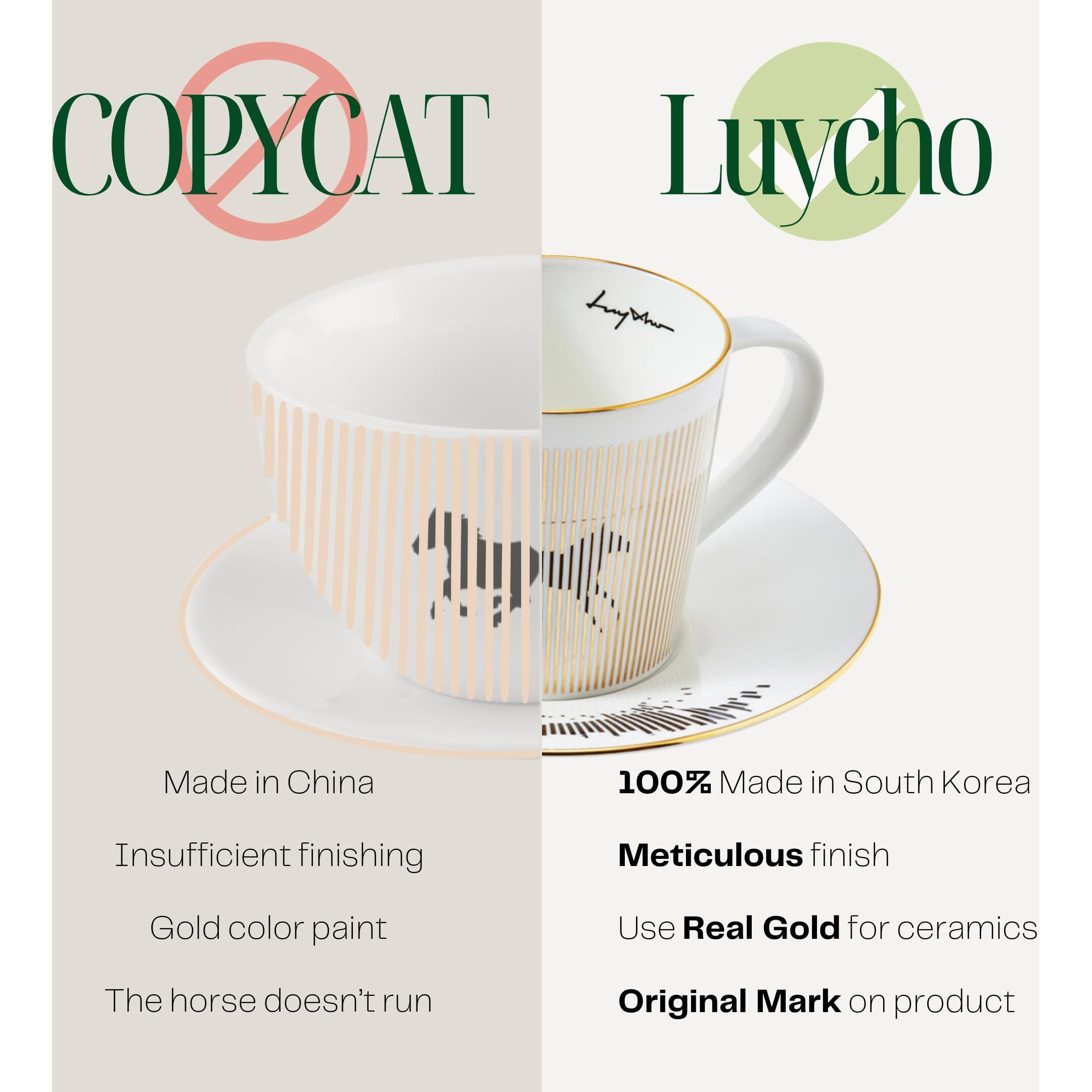 Luycho Mirror Cup Locomotion The Running Horse_11Oz
