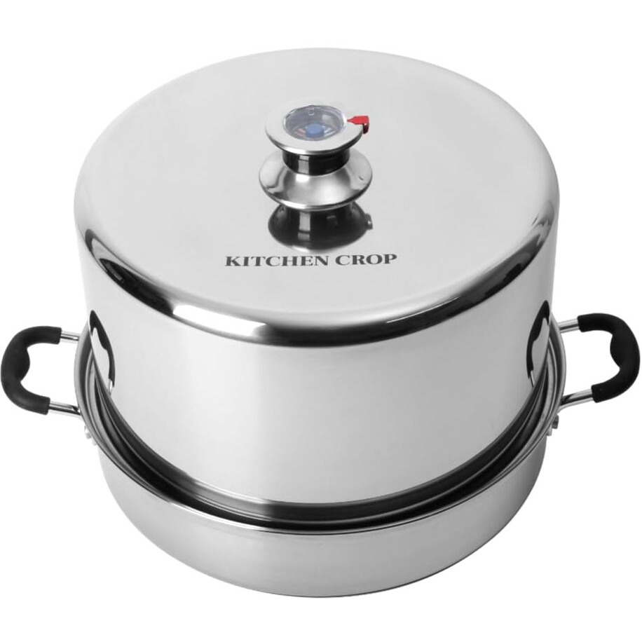 Kitchen Crop Steam Canner With Temperature Indicator (Stainless Steel Steam Canner)