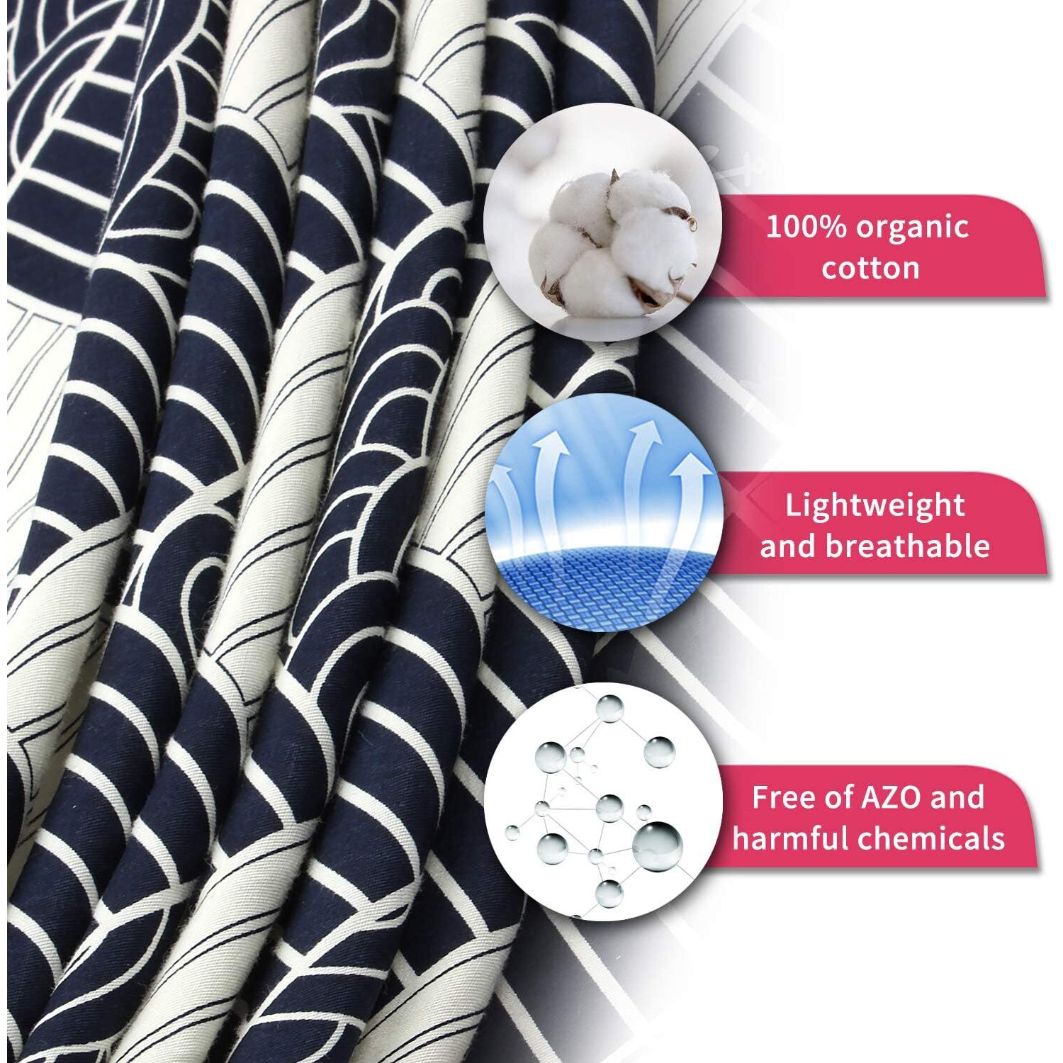 Uhinoos Nursing Cover For Mom Breastfeeding  Baby Privacy Nursing Covers Up Breathable Cotton With Ajustable Hoop For Mother(Geometry)