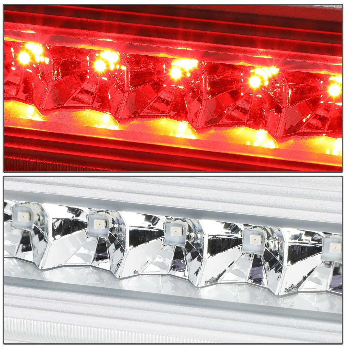 Dna Motoring 3Bl-Gmceq07-Led-Ch Chrome Housing Led Third Tail Brake Light [Compatible With 07-09 Equinox / 07-09 Torrent]