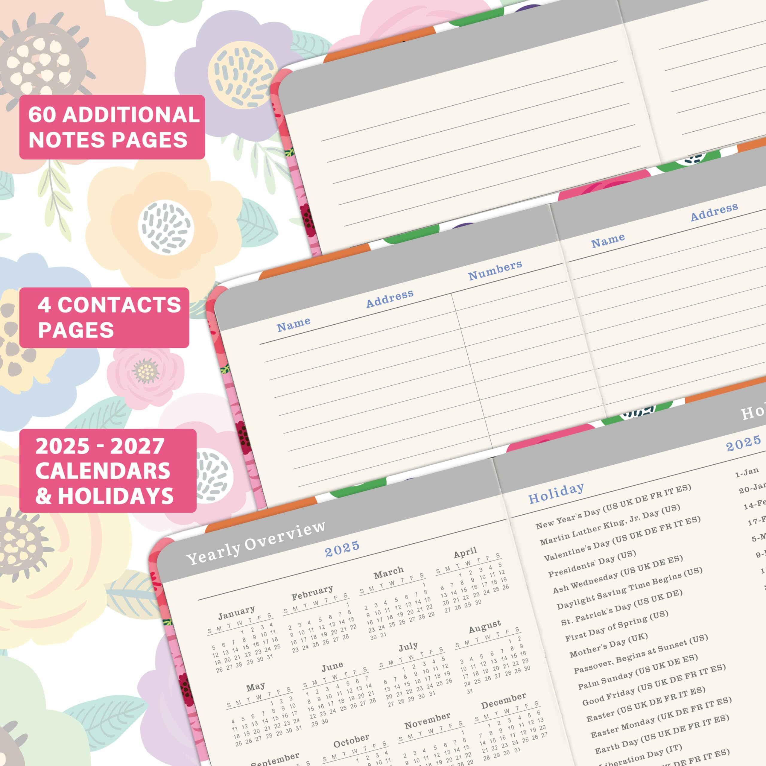 Pocket Planner/Calendar 2025-2027 - Monthly Pocket Planner/Calendar  Jan. 2025 - Dec. 2027  3.8"" X 6.4""  3 Year Monthly Planner  60 Notes Pages