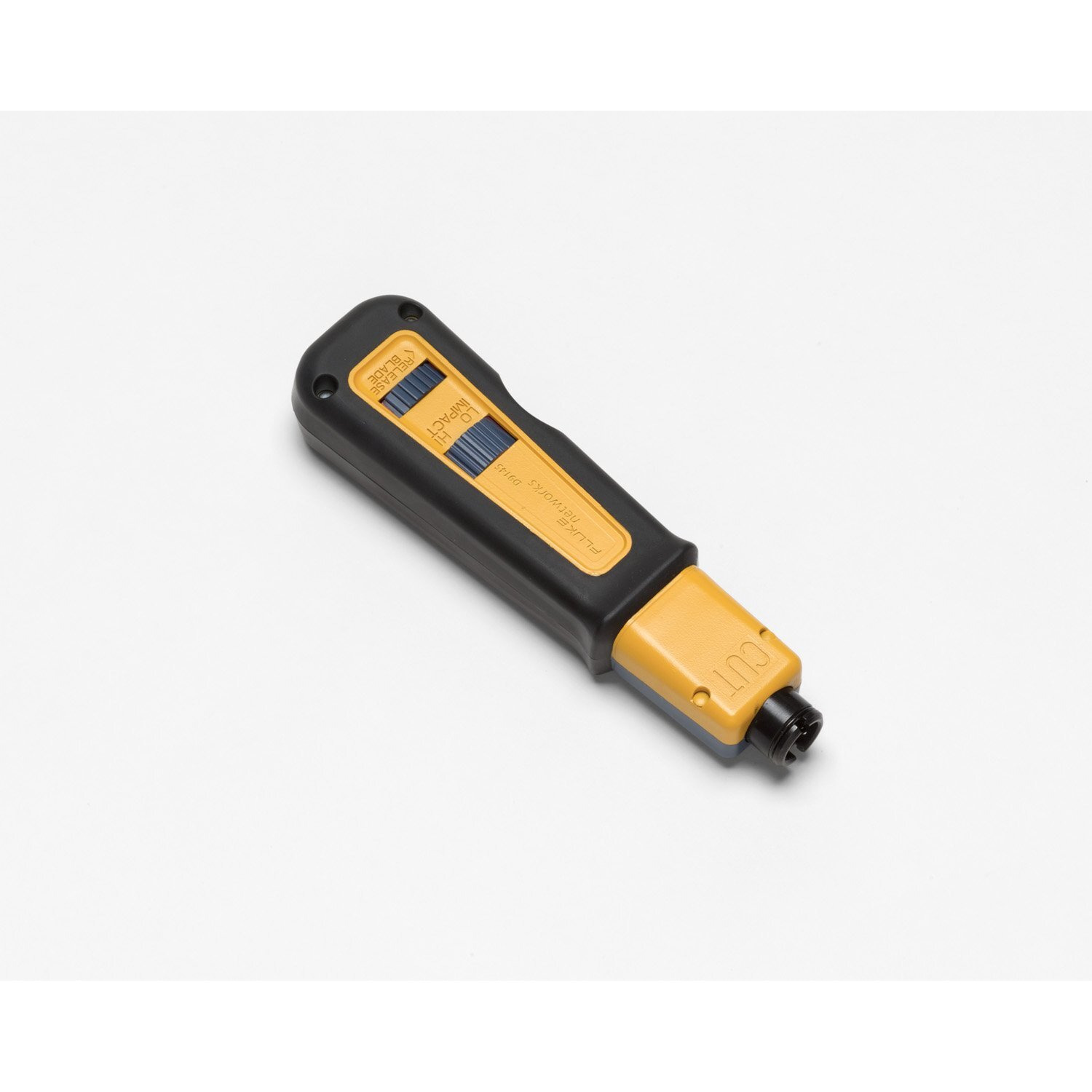 Fluke Networks 10061810 D914S Impact Punch Down Tool With Eversharp 66/110 Cut Blade  Yellow  Blue  Black