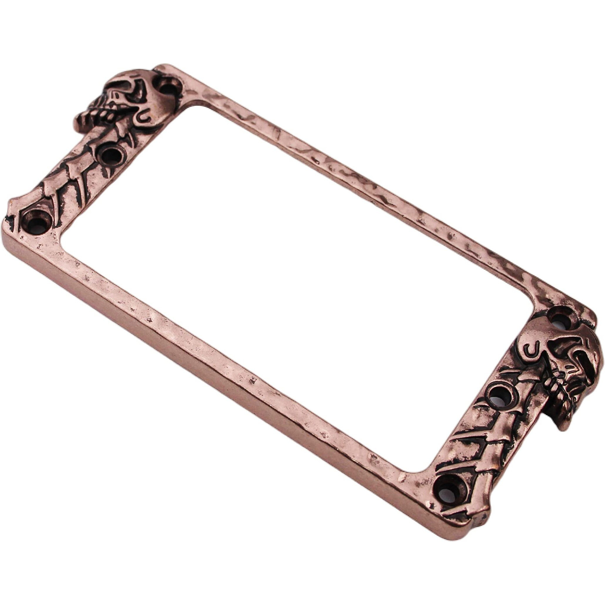 Guyker Metal Flat Humbucker Cover  Pickup Mounting Ring Set - Bridge Neck Pickups Frame Replacement Part For Electric Guitar Or Precision Bass(2Pcs  Pr007 Antique Bronze)