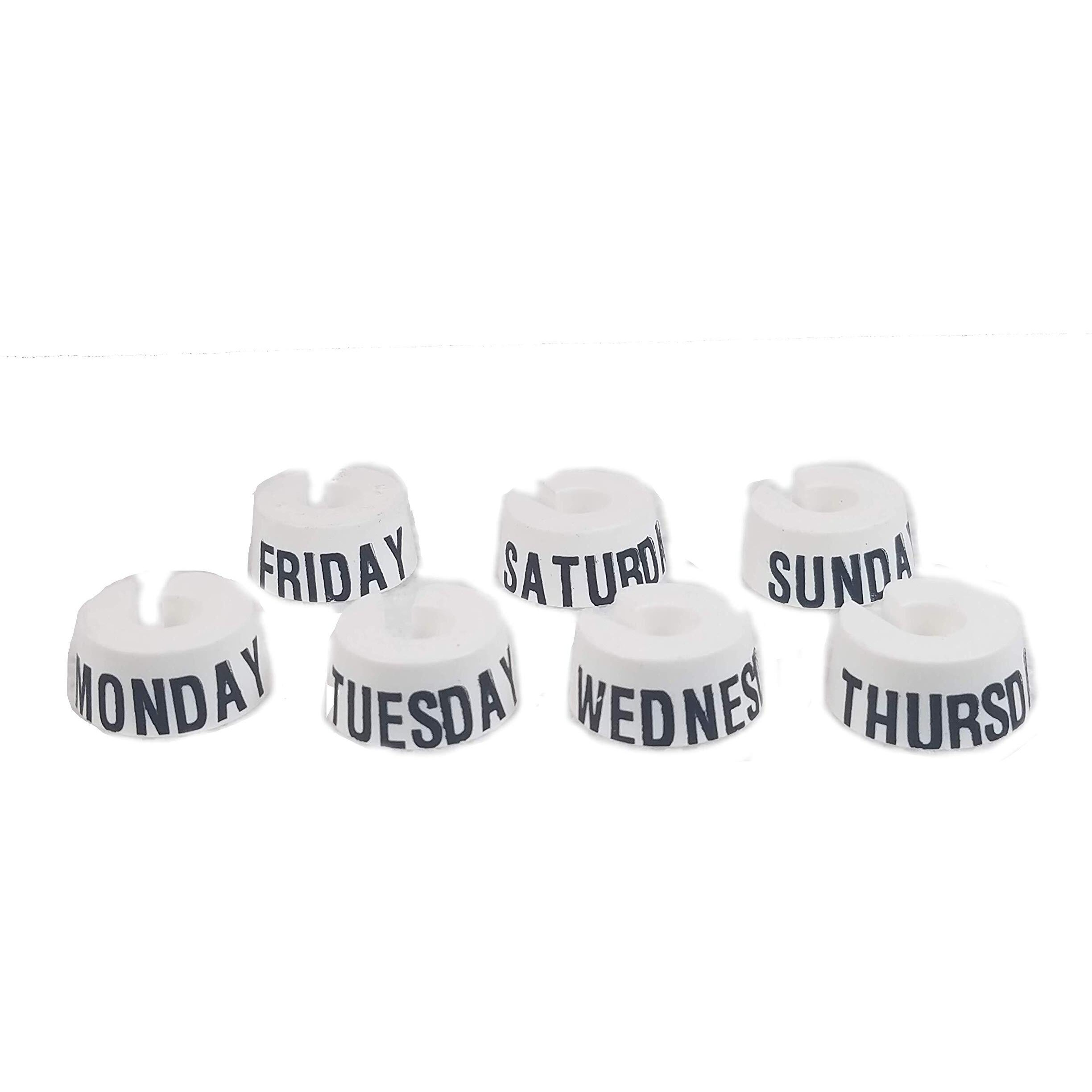 Deluxe Weekly Hanger Markers - Quickly Identify Which Outfit To Wear For Each Day Of The Week