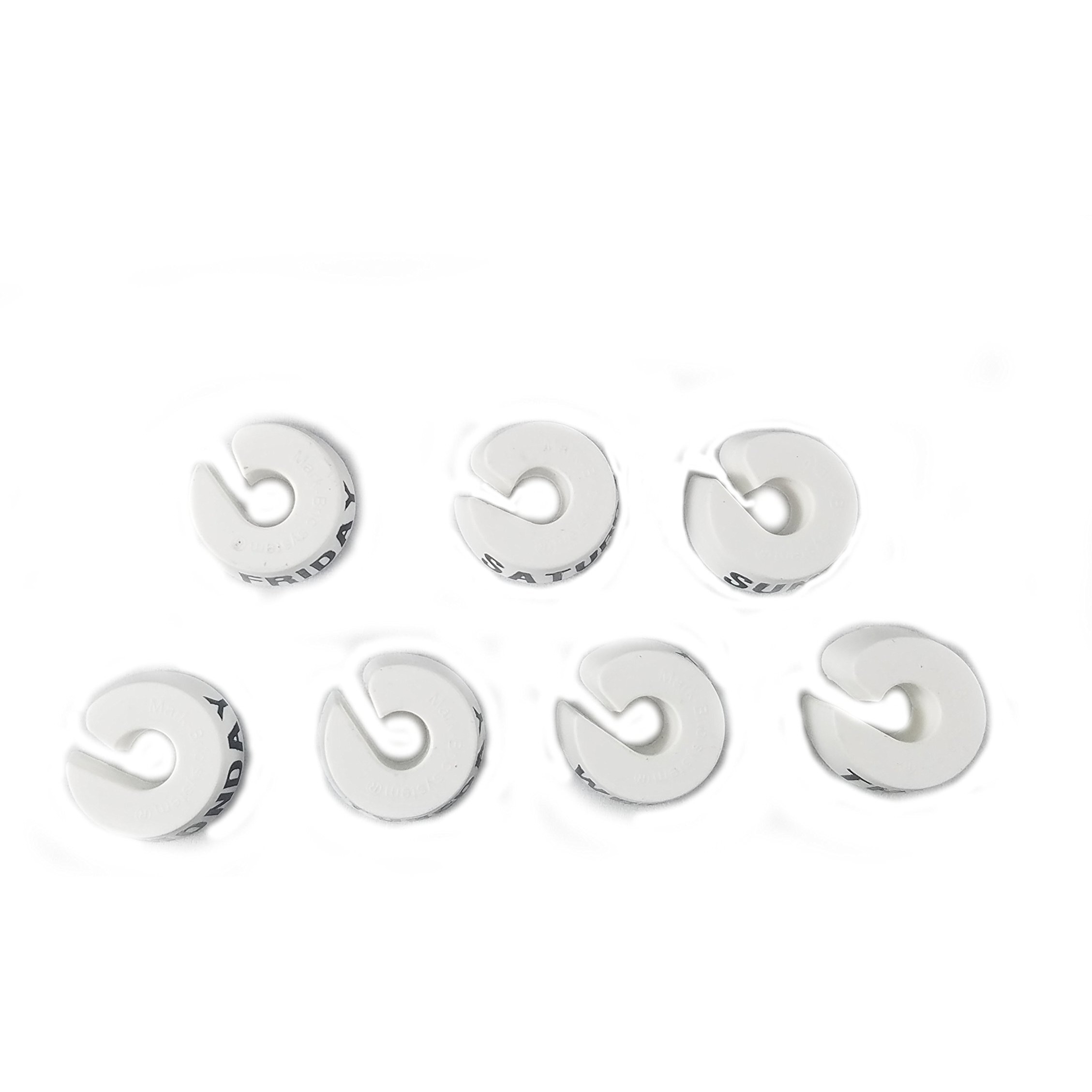 Deluxe Weekly Hanger Markers - Quickly Identify Which Outfit To Wear For Each Day Of The Week